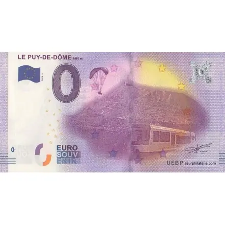 Billet souvenir - 63 - Le Puy-de-Dôme - 2016-1 Acheter Direct