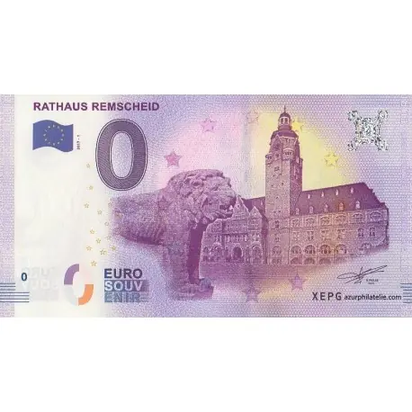 Billet souvenir - DE - Rathaus Remscheid - 2017-1 Super Prix