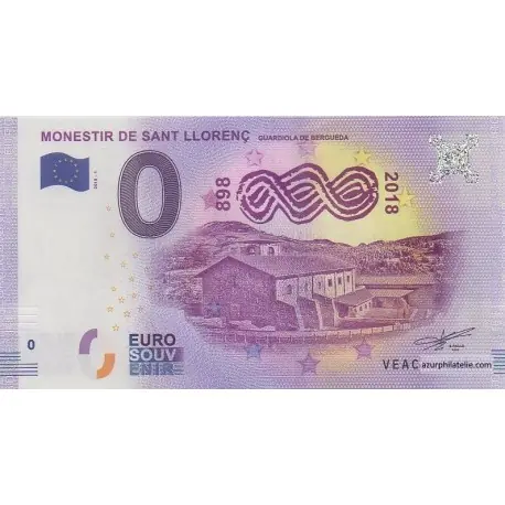 Billet souvenir - ES - Monestir de Sant Llorenç - 2018-1 Vente Directe