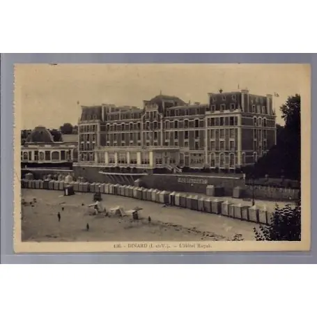 Carte postale 35 - Dinard - L' Hotel Royal - Voyage - Dos divise ... En Vogue