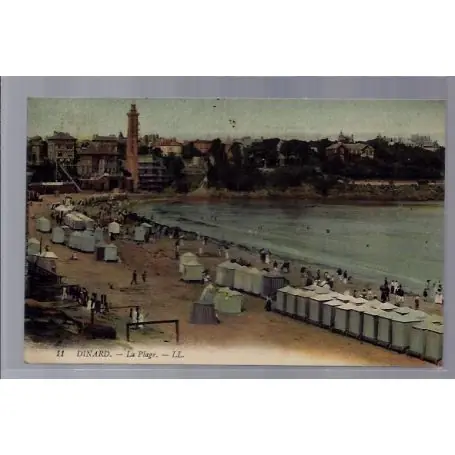En Vogue Carte postale 35 - Dinard - la plage - Voyage - Dos divise...