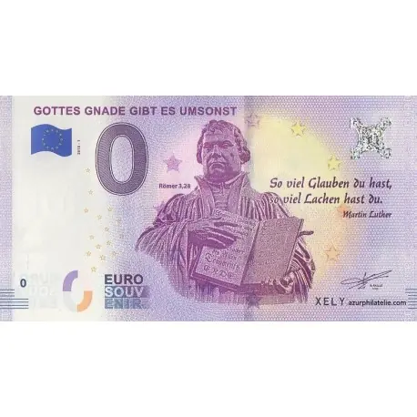 Billet souvenir - DE - Gottes Gnade Gibt Es Umsonst - 2018-1 Meilleure Vente