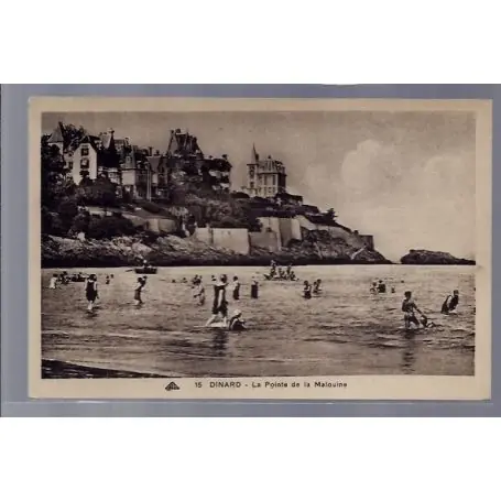 Prix Cassé Carte postale 35 - Dinard - La pointe de la Malouine - Non voyage - Dos divise ...
