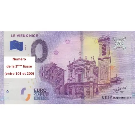 Offre Spéciale Billet souvenir - 06 - Le Vieux Nice - 2018-1 - No de la 2ème liasse