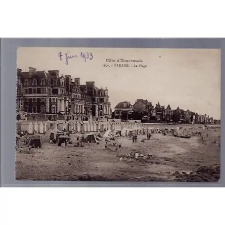 Livraison Gratuite Carte postale 35 - Parame - La plage - Non voyage - Dos divise ...