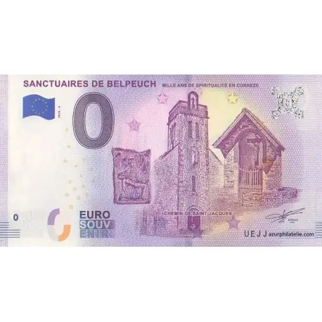 Authentique Billet souvenir - 19 - Sanctuaires de Belpeuch - 2018-4