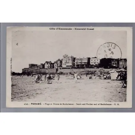 Artisanat Carte postale 35 - Parame - Plage et pointe de Rochebonne - Sands and farther end of Roch...