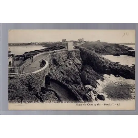 Carte postale 35 - Saint-Lunaire - Le chemin de la croix du decolle - Vayof the cross of ... Top Vente