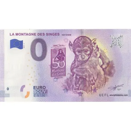 Top Qualité Billet souvenir - 67 - La montagne des singes - 2019-4