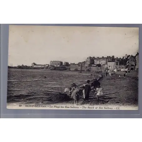 Meilleur Choix Carte postale 35 - Saint-Servan - La plage des Bas-Sablons - The beach at bas Sablons - N...