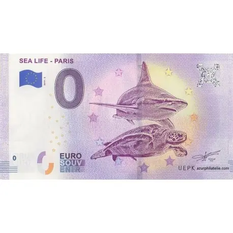 Petit Prix Billet souvenir - 77 - Sea Life - Paris - 2019-2