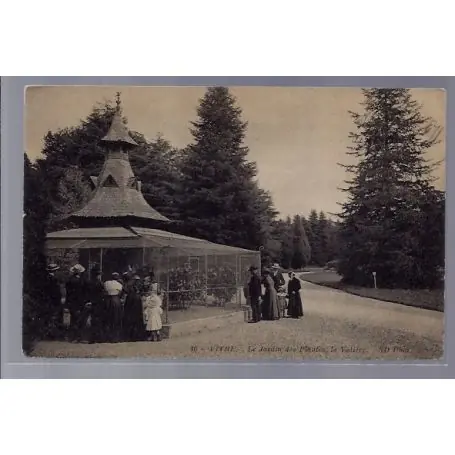 Carte postale 35 - Vitre - Le jardin des plantes - la Voliere - Non voyage - Dos divise ... Vente Flash