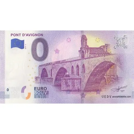 Billet souvenir - 84 - Pont d'Avignon - 2019-5 Offre Exclusive