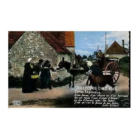 Certifié Carte postale 36 -Groupe les 3 Trefles de Buzancais - CPSM - Attelage