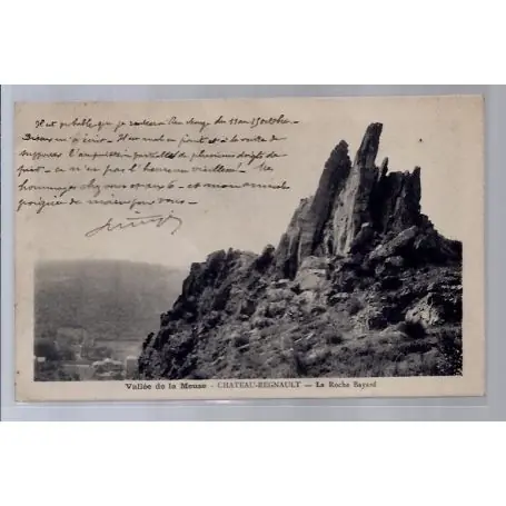 Édition Limitée Carte postale 37 - Chateau-Regnault - Vallee de la Meuse - La roche Bayard - Voyage - Dos...