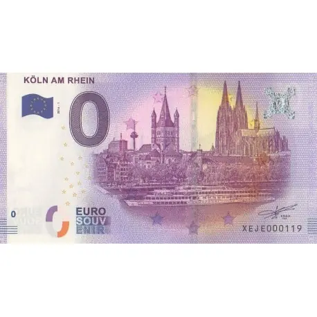 Billet souvenir - DE - Köln Am Rhein - 2016-1 - No 119 Offre Spéciale