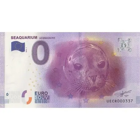 Billet souvenir - 30 - Seaquarium - 2016-1 - No 337 Nouveauté