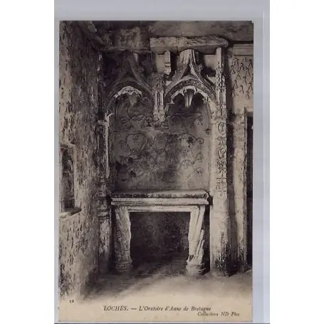 Paiement Sécurisé Carte postale 37 - Loches - L' Oratoire d' Anne de Bretagne - Non voyage - Dos divise...