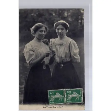 Must-Have Carte postale 37 - Nos Tourangelles - Voyage - Dos divise...