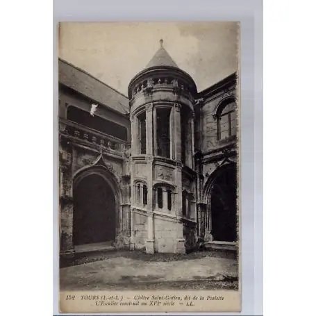 Carte postale 37 - Tours - Cloitre Saint-Gatien, dit de la Psalette - l'escalier construi... Achat Immédiat