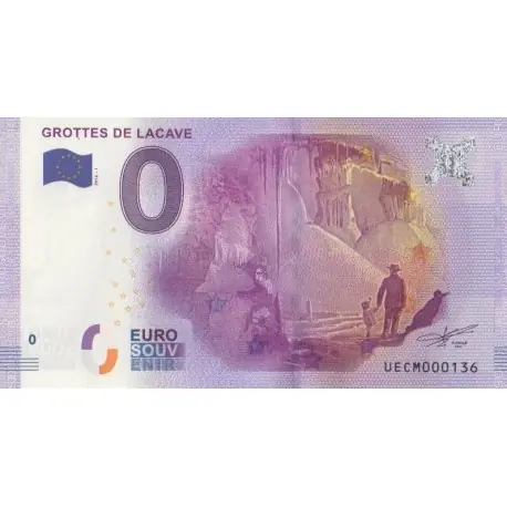 Vente Directe Billet souvenir - 46 - Grottes de Lacave - 2016-2 - No 136