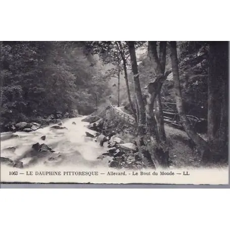 Carte postale 38 - Allevard - Le bout du monde Remise