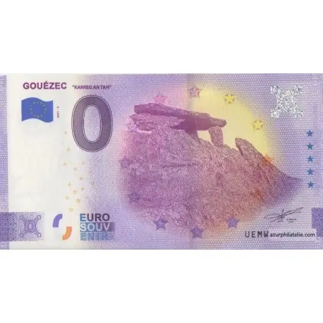 Livraison Express Billet souvenir - 29 - Gouézec - Karreg an Tan - 2021-3 - Anniversaire