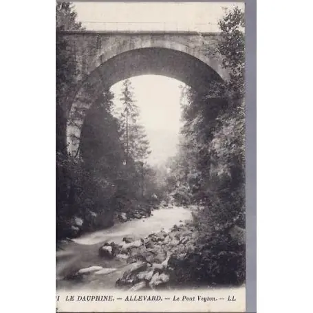 Satisfait Ou Remboursé Carte postale 38 - Allevard - Le pont Veyton