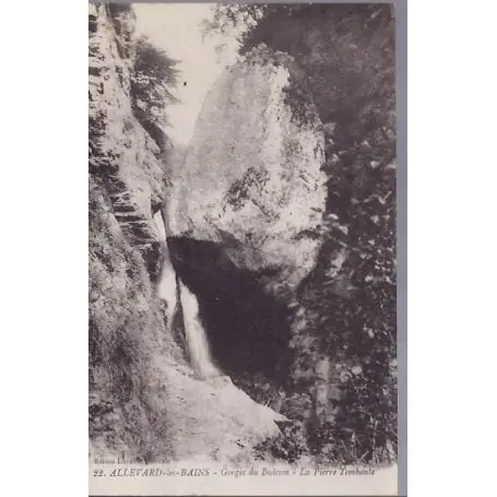 Satisfait Ou Remboursé Carte postale 38 - Allevard Gorges du Buisson - Pierre tombante