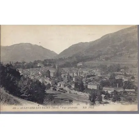 Super Prix Carte postale 38 - Allevard les bains - Vue generale
