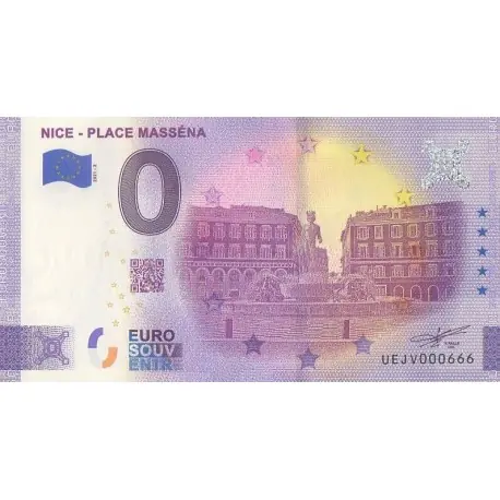 Billet souvenir - 06 - Nice - Place Masséna - 2021-2 - No 666 Offre Du Jour