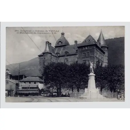 Prix Bas Carte postale 38 - Dauphine - Chateau de Vizille et Monument du Centenaire - Non voyage -...