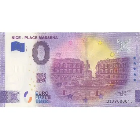 Billet souvenir - 06 - Nice - Place Masséna - 2021-2 - No 15 Usine Directe