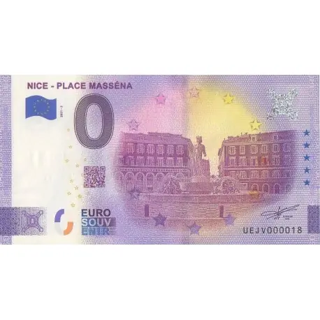 Billet souvenir - 06 - Nice - Place Masséna - 2021-2 - No 18 Expédié Aujourd’hui