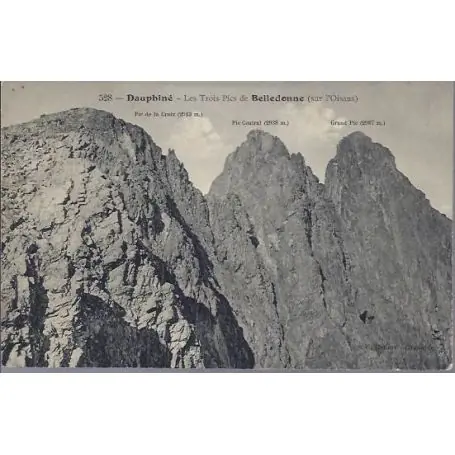 Vente Directe Carte postale 38 - Dauphine - Les 3 pics de Belledonne