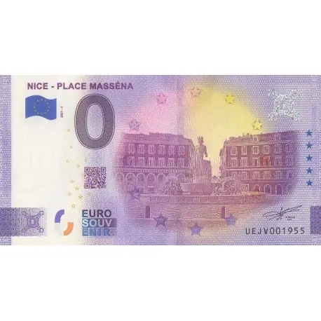 Billet souvenir - 06 - Nice - Place Masséna - 2021-2 - No 1955 Tendance