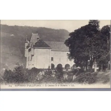 Carte postale 38 - Env. d'Allevard - Le chateau de la Rochette Édition Limitée