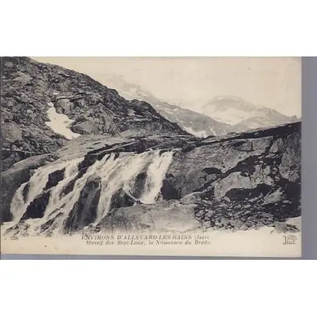 Carte postale 38 - Env. d'Allevard - Naissance du Breda Achat Immédiat