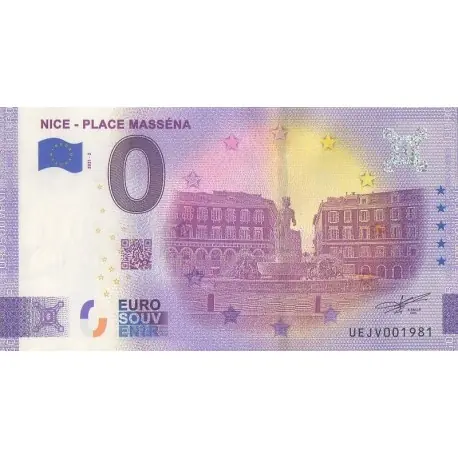 Billet souvenir - 06 - Nice - Place Masséna - 2021-2 - No 1981 Offre Exclusive