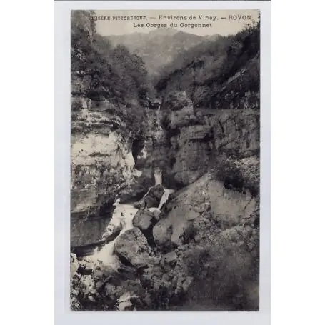 Carte postale 38 - Environs de Vinay - Rovon - Les gorges du Gorgonnet - Voyage - Dos div... Commande En Gros