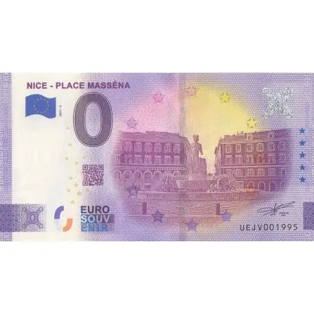 Billet souvenir - 06 - Nice - Place Masséna - 2021-2 - No 1995 Gros Lot