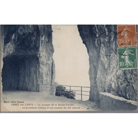 Exclusif Carte postale 38 - Foret de lente - Parapet de la rovhe percee