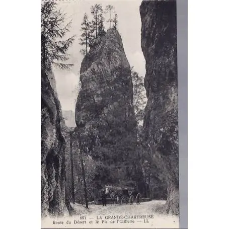 Carte postale 38 - Gde Chartreuse - Route du desert - Attelage Meilleur Prix