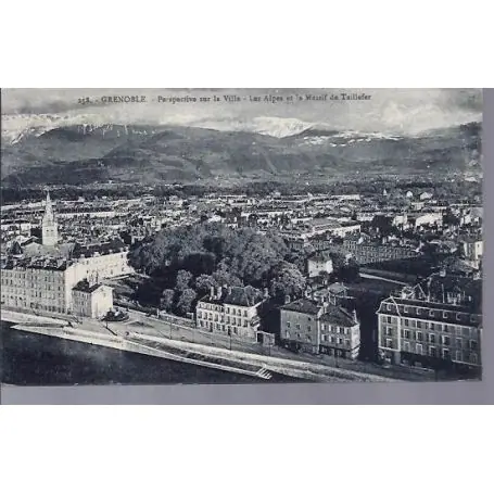 Retour Gratuit Carte postale 38 - Grenoble - Perspective de la ville
