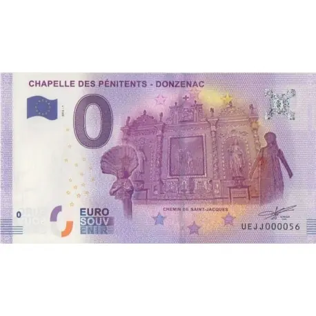 Billet souvenir - 19 - Chapelle des Pénitents - 2016-1 - No 56 Fait Main