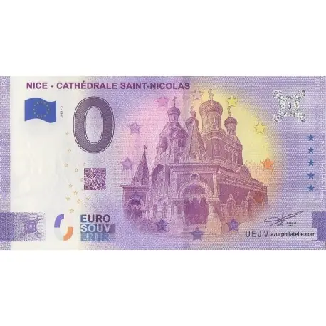Billet souvenir - 06 - Nice - Cathédrale Saint-Nicolas - Terminaison 06 - 2021-3 Satisfait Ou Remboursé