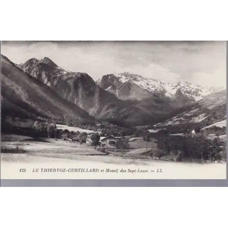 Carte postale 38 - Le thiervoz-Curtillard et massif des 7 Laux Dernière Chance