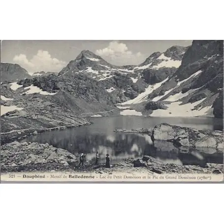 Carte postale 38 - Massif de Belledonne Lac petit Domenon Prix Réduit