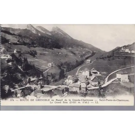 Carte postale 38 - Rte de Grenoble - St Pierre de Chartreuse Meilleure Qualité