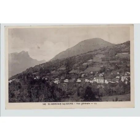 Achat Immédiat Carte postale 38 - Saint-Gervais-les-Bains - Vue generale - Voyage - Dos divise...